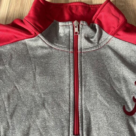 1990s Vintage Colosseum Alabama Crimson Tide Quarter Zip Long Sleeve Shirt XL - Picture 4 of 7